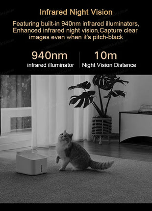 XIAOMI 360° Smart Camera 4，Dual-band Wi-Fi 6，8MP 4K HDR AI Tracking，Home Security Baby Monitor，Chinese Version With Adapter - Riparo82