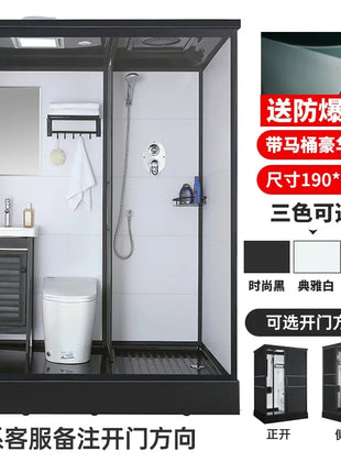 B573 Bagno doccia integrale integrato WC mobile bagno divisorio integrato semplice rurale per uso domestico