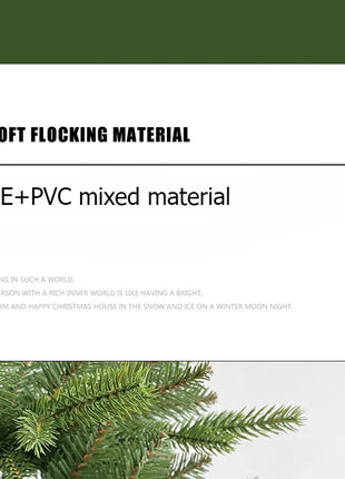 Albero di Natale artificiale PE misto crittografato con luci a LED Albero di Natale di alta qualità 1,2 m-1,8 m Decorazioni natalizie per Capodanno