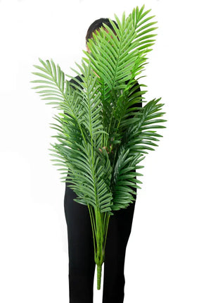 90-120cm Large Artificial Palm Tree Tropical Fake Plants Green Plastic Palm Leafs Big Monstera Tree Branch For Home Garden Decor