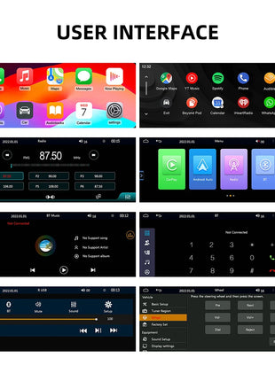 IPS 6.9 Inch 1Din Wired Carplay Android Auto Car Radio Multimedia Video MP5 Player Touch Screen Universal Autoradio Stereo - Riparo82