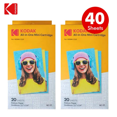 Cartucce di carta classiche KODAK All-in-One C210 Set levazione 4Pass Stampa Tchnologia 20 40 60 100 Pacchetto stampante fotografica Inchiostro