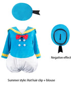 Anime Paperino Daisy Costumi Cosplay Ragazzi Ragazze Prom Wear Bambini Compleanno Carnevale Festa Vestire Stage Prop Abiti per bambini carini