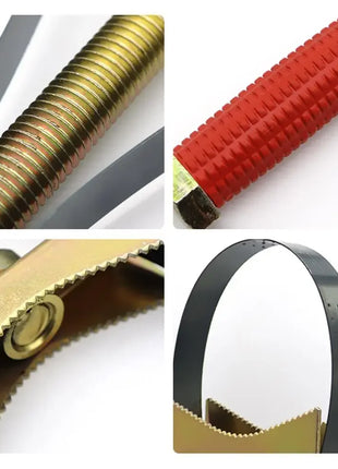 Strumento per la rimozione del filtro dell'olio Chiave per cinghia Strumento manuale Diametro regolabile Chiave per cinghia in acciaio Diametro automatico per auto moto