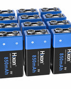 Nuovo 6f22 9v 850mah Batteria ricaricabile agli ioni di litio 9V Multimetro Microfono al litio Metal Detector Cavo remoto, Rilevatore di fumo - riparo82