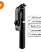 Xiaomi Selfie Stick 1045mm With Wireless Bluetooth LED Fill Light Extended Tripod With Remote Shutter For Android ios Cellphone - Riparo82