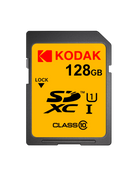 Scheda SD KODAK 64 GB 128 GB 32 GB U1 V30 Scheda di memoria SD Flash a grandezza naturale normale ad alta velocità per fotocamera