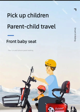 Mini Parent Child Electric Tricycle For Family With Foldable Child Seat 700W 48V 3 Wheels Electric Scooter For Adults Women - Riparo82