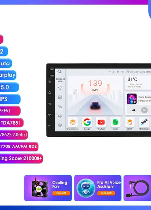 Car Radio 2 Din 7″ Android Multimedia Player GPS WIFI Bluetooth Player for Universal AutoRadio Stereo Video Navigation SWC WIFI