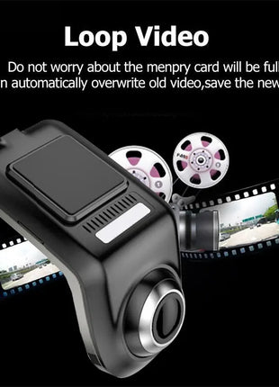 Car Dash Cam DVR Full HD 1080P Camera Intelligence ADAS Assistant Driving Auto Digital Video Recorder Android Multimedia DVRs U3 - Riparo82