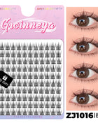 GROINNEYA DIY Lashes Extension Kit Cute Cat Paw False Eyelashes for Enlarged Eyes Korean Actress Natural Make Up - Riparo82