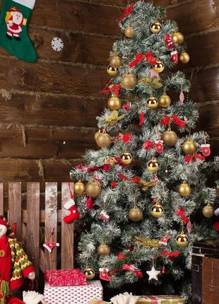 24 pezzi 6 cm grandi decorazioni con palline di Natale appese ornamenti pendenti per albero di Natale decorazioni per feste a casa di Natale 2026 accessorio di Capodanno - riparo82
