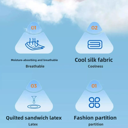 Four Season Ice Silk Soft Sleep High Pillow Supports Protects The Neck Used Side Sleeping Cotton Pillows For Bedrooms Offices