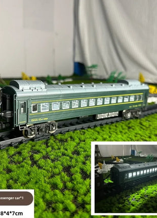 Locomotiva ferroviaria classica Accessori per treni a vapore retrò Carrozza Paletta Pista del treno Giocattoli per bambini per ragazzo - riparo82
