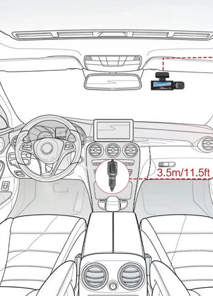 1080P HD Front Rear Dashcam 1 Count Dash Camera for Car,Car Driving Recorder with IR Night-Vision G Sensor 3.16 Inch IPS Screen - Riparo82