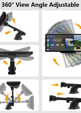 10.26'' Dash Cam 4K Car Mirror Video Player Wireless Carplay Android Auto GPS Car Monitor Multimedia Rearview Camera Dashboard - Riparo82