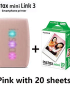 Stampante originale Fujifilm Instax Mini Link 2/Link 3 Stampanti per fotocamere Instax (20/40 fogli di pellicola bianca Instax Mini)