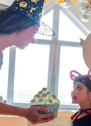 5/50PCS Luminous Bouncing Ball Halloween Glow in The Dark Eyeball Toys Rubber Fake Eyeball Haunted House Horror Decoration Props - Riparo82