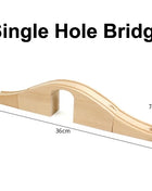 Tutti i tipi di binari del treno in legno Accessori Binari ferroviari in legno di faggio Ponte in legno Tunnel adatto per binari in legno Giocattoli per bambini - riparo82