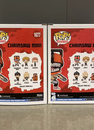 Chainsaw Man (varianti Chase) # 1677 Figure Funko Pop Ufficiale Genuino Edizione Limitata Colleziona Figure Chainsaw Man Fans Gift