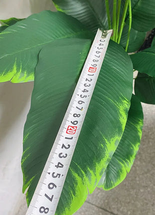 120cm 24Leaves Large Tropical Banana Tree Fake Palm Plants Real Touch Strelizia Plastic Banyan Plant For Home Shop Office Decor