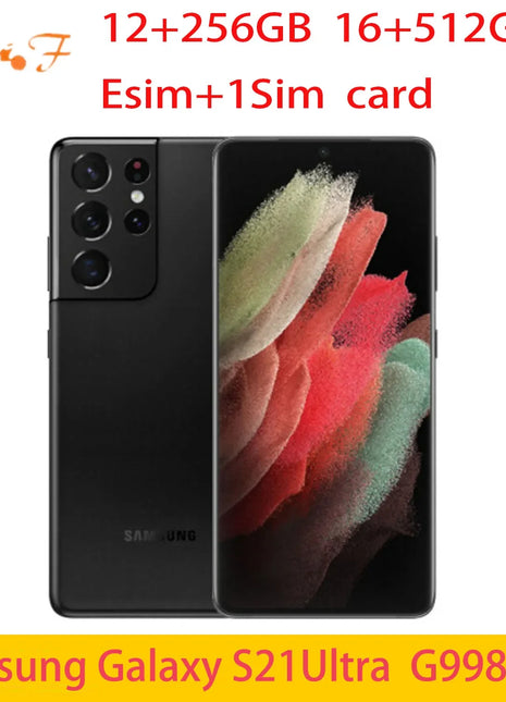 Smartphone Samsung Galaxy s21 ultra 5G, G998U1, g998U, G998N 128 GB 256 GB 16G 512 GB, Snapdragon, NFC, Octa Core sbloccato, Cell P