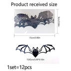 12pcs Black Bats