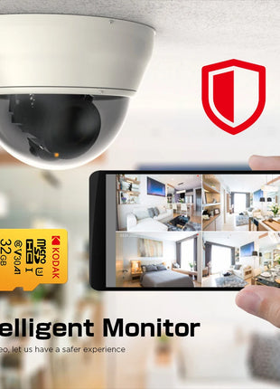 Scheda MicroSD KODAK Scheda di memoria rossa Class10 32GB 64GB 128GB 256GB U3 4K Memoria Flash ad alta velocità Schede Flash TF per il telefono