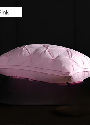 95% Goose Down Pillow White Cotton PillowCover Rectangle Bedroom Sleep 5-Star Hotel Pillow Low-Mid-high Pillows for Sleeping - Riparo82