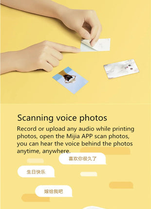 50/100 PCS Xiaomi ZINK Carta per stampante tascabile Stampa fotografica autoadesiva Xiaomi Mini carta per stampante fotografica tascabile da 3 pollici