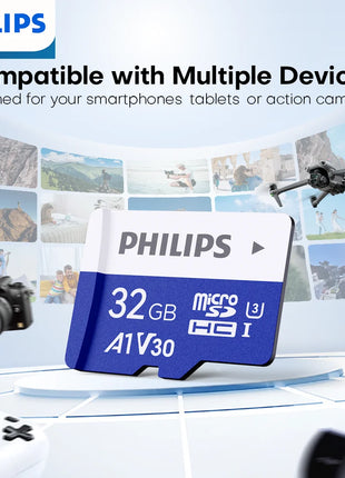 Scheda SD Philips Ultra Micro tf 128 GB 32 GB 64 GB Mini SD Card SD/TF Scheda Flash Scheda di memoria 8 GB 16 GB miniSD per telefono