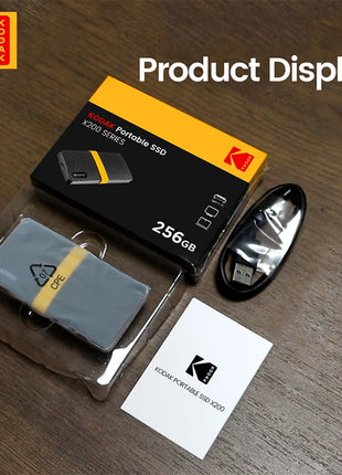 Kodak X200 SSD portatile 1TB 512GB 256GB USB 3.1 Tipo C Disco rigido esterno Gen 2 Disco rigido Unità a stato solido per laptop MacBook
