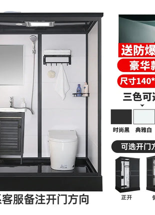 B573 Bagno doccia integrale integrato WC mobile bagno divisorio integrato semplice rurale per uso domestico