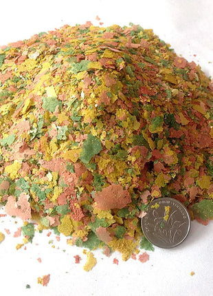 100g Tropical Ornamental Fish Food Small Fish Goldfish Feed Nutritious 3 Color Sheeting Feed Fish Products Aquarium Accessories - Riparo82