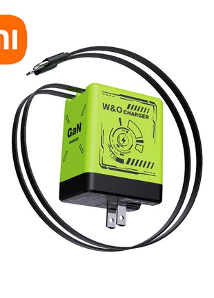 Xiaomi GaN120W Ultra Fast Charger With Retractable Type-C Lightning Cable Fast Charging Adapter For iPhone16 iPad Samsung Huawei - Riparo82