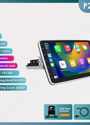 4G Universal 1 Din Car Multimedia Player 360 Rotatable Screen Autoradio Stereo Navi GPS WiFi Auto Radio Android Video Player Map