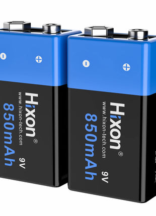 Nuovo 6f22 9v 850mah Batteria ricaricabile agli ioni di litio 9V Multimetro Microfono al litio Metal Detector Cavo remoto, Rilevatore di fumo - riparo82