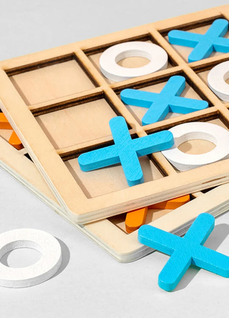Gioco Montessori Gioco Giocattolo in legno Mini Scacchi Interazione Puzzle Formazione Cervello Apprendimento Primi giocattoli educativi per bambini Bambini - riparo82