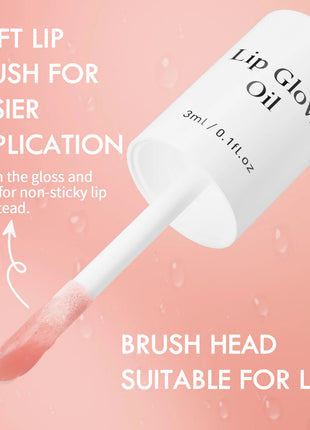 Lip Glaze Lip Oil Moisturizing Shiny Lipgloss Long lasting Makeup Lip Tint Lips Moisturizer Jelly Lipstick Oil Moisturizing Balm - Riparo82