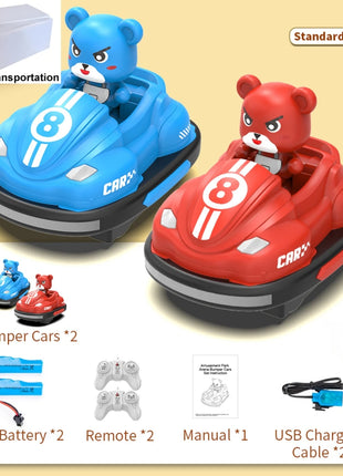 JJRC Q195 RC Battle Car Set Interazione competitiva genitore-figlio Go Kart Musica leggera Auto telecomandata Giocattolo Regalo per i bambini