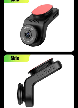 Dash Cam Universal Car DVR Camera Recorder WIFI 2K HD Mini Dashcam 170 ° Wide-Angle Auto Video Recorder - Riparo82
