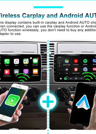 2 din Android 14 10.1 inch Universal Car Radio Stereo Rotate Touch Screen Wireless Carplay android auto GPS WIFI 4GLTE autoradio - Riparo82