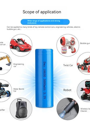 Batteria al litio Batteria ricaricabile da 3,7 V Auto telecomandata Batteria giocattolo per escavatore fuoristrada a quattro ruote motrici da 69 fori - riparo82
