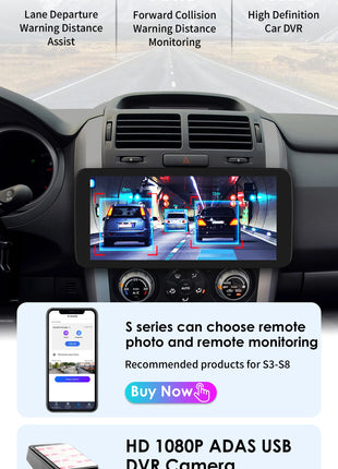 10.33'' Wireless Carplay Android 13 Universal Car Radio Support 4G WIFI DSP BT 1 Din Car Multimedia GPS Intelligent Autoradio - Riparo82