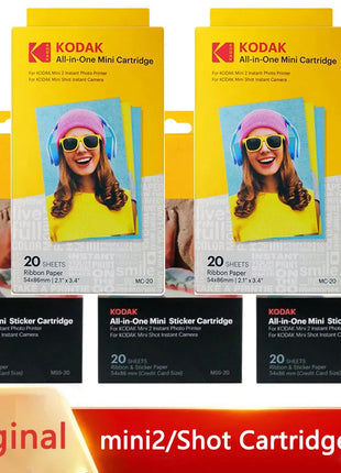 Cartucce di carta C210 All-in-One originali KODAK Set levazione 4Pass Stampa Tchnologia 20 40 60 100 Pacchetto stampante fotografica Iink