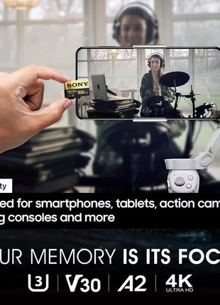 Scheda di memoria SONY TF Scheda Micro SD ad alta velocità da 1 TB 1024 GB 128 GB 256 GB 512 GB A2 U3 V30 Schede Flash SD TF per computer telefono Xiaomi