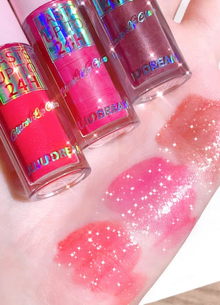 Flowing light Glitter Lip Glaze Long Lasting Lip Gloss Waterproof Liquid Lipstick Makeup Lip Oil Lip Tint Moisturizing - Riparo82