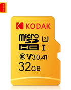 Scheda MicroSD originale KODAK 64GB 32GB Scheda di memoria Memori C10 TF Micro SD SDXC 128GB 256GB 512GB U3 V30 4K per fotocamera drone telefono