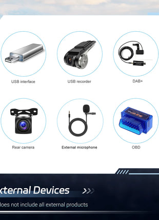 Podofo 7 '' 1Din Android Car Stereo Radio 4core Carplay Android Auto Bluetooth FM EQ USB WIFI GPS Navigation Autoradio Player - Riparo82