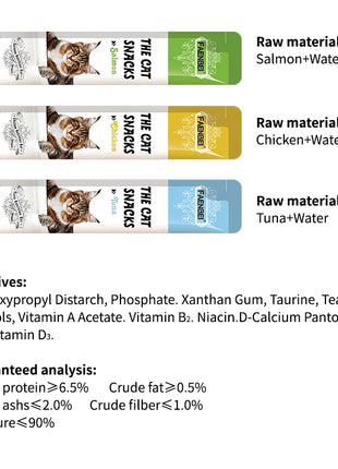 Barrette cremose per gatti Stick Dolcetti Mix Sapore Snack liquido per gatti Etichetta privata Snack umido per gatti - riparo82